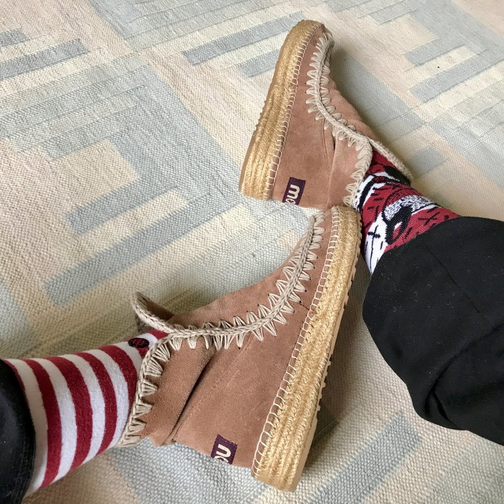 MOU Espadrille Ankle Boots, Perfect & Like New!